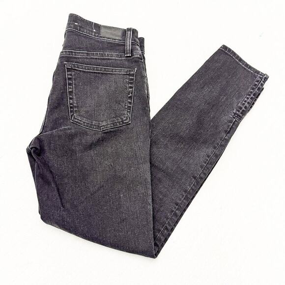 Something Navy Black Charcoal Split Hem Skinny Denim Jeans K5094 Size 25 - Picture 9 of 9